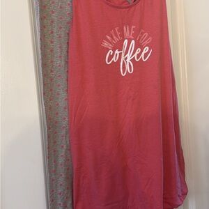 Cacique Pink and Gray Pajama Set